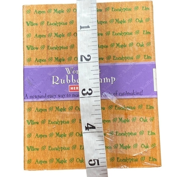 WordPrint Rubber Stamp Hero Arts Tree Name Stamp - Picture 7 of 8